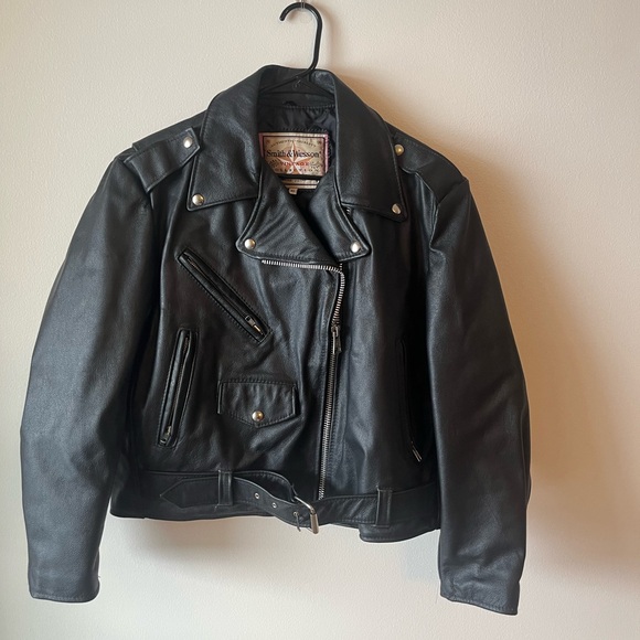 NWOT Vintage Authentic Smith & Wesson Leather Jacket - Picture 2 of 6